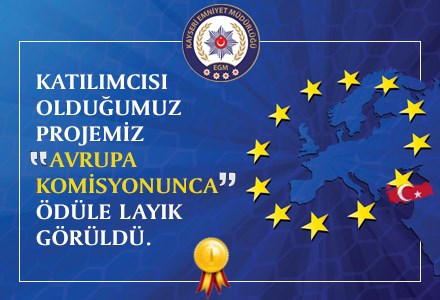 Projemize Avrupa Komisyonunca ödül